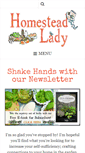 Mobile Screenshot of homesteadlady.com